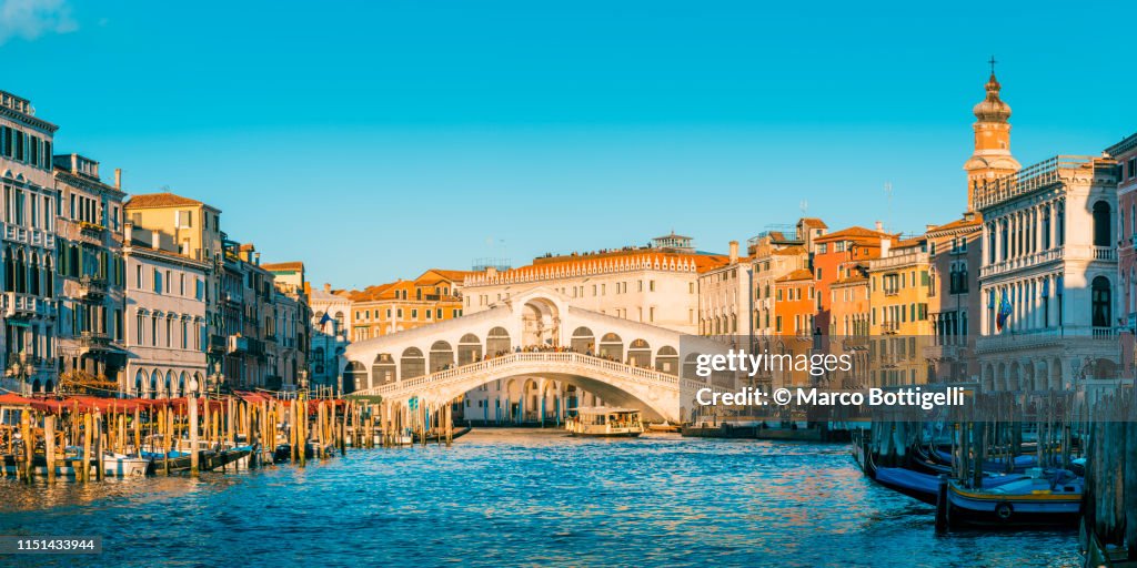 Rialto Bridge and Canal Grande, Venice.