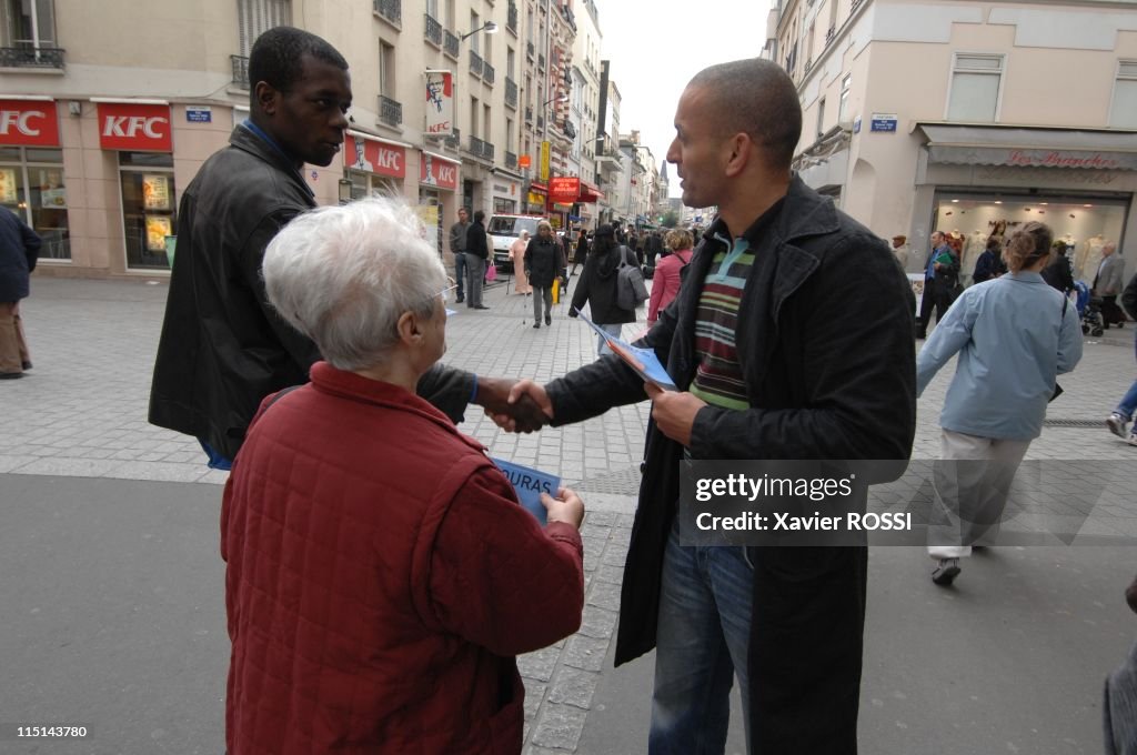 Djamel Bouras Modem Candidate With Legislatives In Seine-Saint-Denis, France On May 30, 2007.