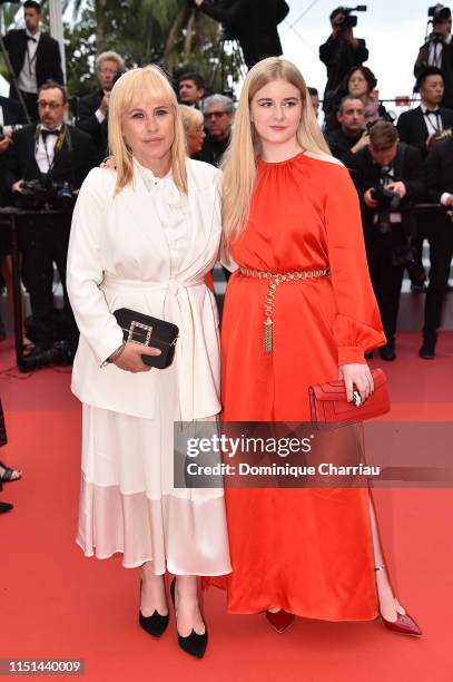 Patricia Arquette and Harlow Olivia Calliope Jane attend the screening of "Sibyl" during the 72nd annual Cannes Film Festival on May 24, 2019 in...