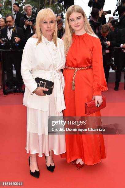 Patricia Arquette and Harlow Olivia Calliope Jane attend the screening of "Sibyl" during the 72nd annual Cannes Film Festival on May 24, 2019 in...