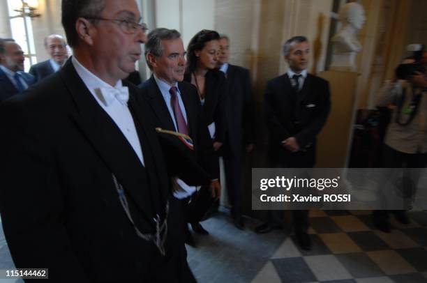 French UMP political party deputy Bernard Accoyer, new speaker of the French National Assembly in Paris, France on June 26, 2007 - Bernard Accoyer.