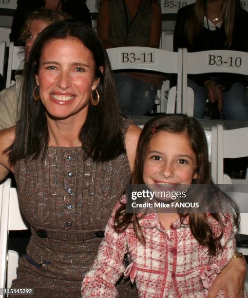 Celebrities at Mercedes-Benz Fashion Week in Culver City, United States on October 27, 2004 - Mimi Rogers and daughter Lucy Julia Rogers-Ciaffa at...