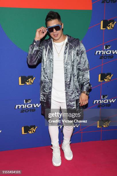 Luis Mendez "Jawy" of Acapulco Shore attends the red carpet of the MTV MIAW Awards at Palacio de los Deportes on June 21, 2019 in Mexico City, Mexico.