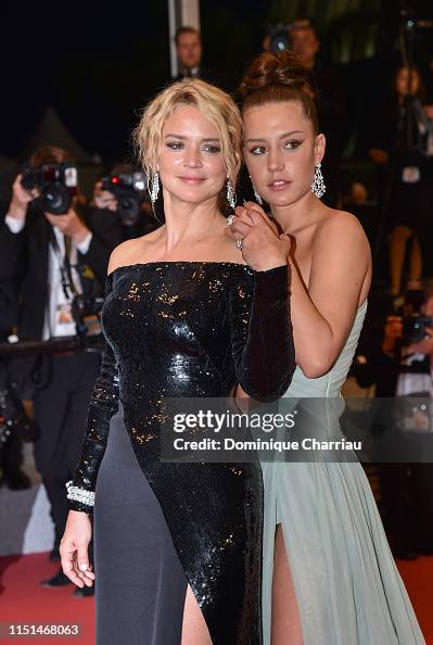 Virginie Efira and Adele Exarchopoulos depart the screening of... News