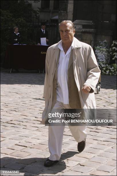 French celebrities pay last tribute to music producer Eddie Barclay at St. Germain des Pres Church in Paris, France on May 18, 2005 - Daniel Hechter.