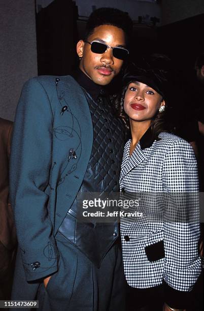 Will Smith and Sheree Zampino at the 1991 MTV Video Music Awards at in Los Angeles, California.