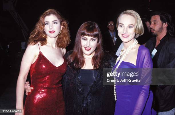 Wendy Wilson, Carnie Wilson And Chynna Phillips at the 1991 MTV Video Music Awards at in Los Angeles, California.