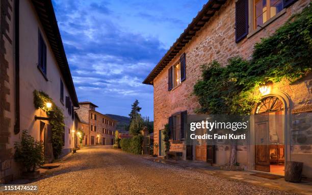 toscaanse dorp - tuscany villa stockfoto's en -beelden