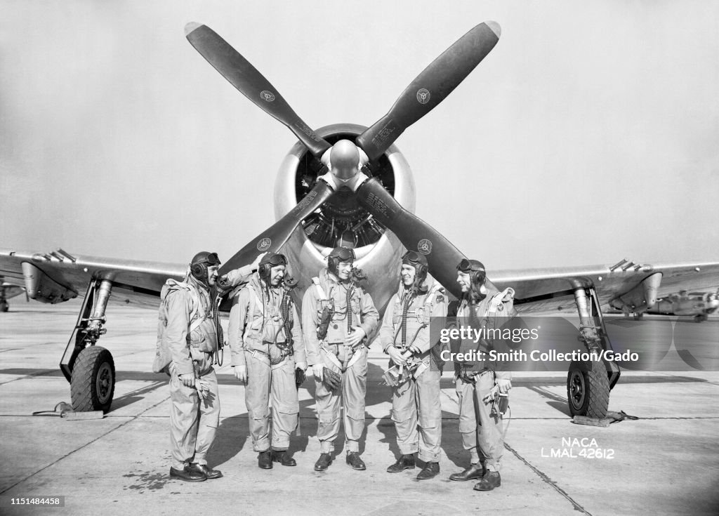 Research Pilots With P-47