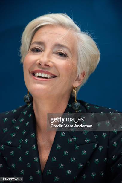Emma Thompson at the "Late Night" Press Conference at the Corinthia Hotel on May 20, 2019 in London, England.