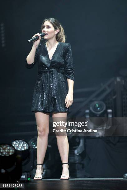 Coruña, SPAIN Sabela performs on stage during OT Tour 2019 on May 24, 2019 in A Coruña, Spain.