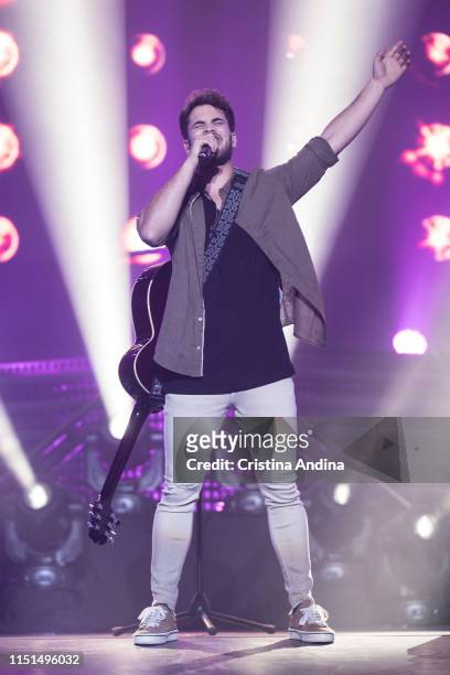 Coruña, SPAIN Joan Garrido performs on stage during OT Tour 2019 on May 24, 2019 in A Coruña, Spain.