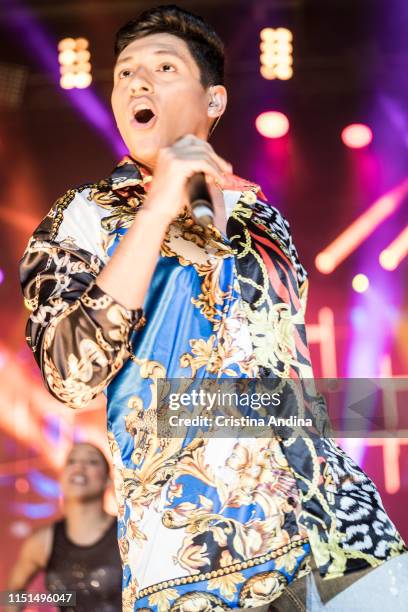 Coruña, SPAIN Alfonso performs on stage during OT Tour 2019 on May 24, 2019 in A Coruña, Spain.