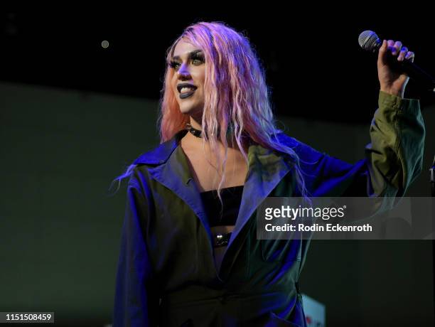 Adore Delano performs at RuPaul's DragCon LA 2019 Preview Night at Los Angeles Convention Center on May 24, 2019 in Los Angeles, California.