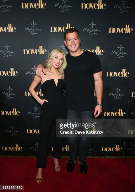 Cassie Randolph and Colton Underwood walk the red carpet at the official grand opening party for Mohegan Sun's new ultra-lounge, novelle, on...