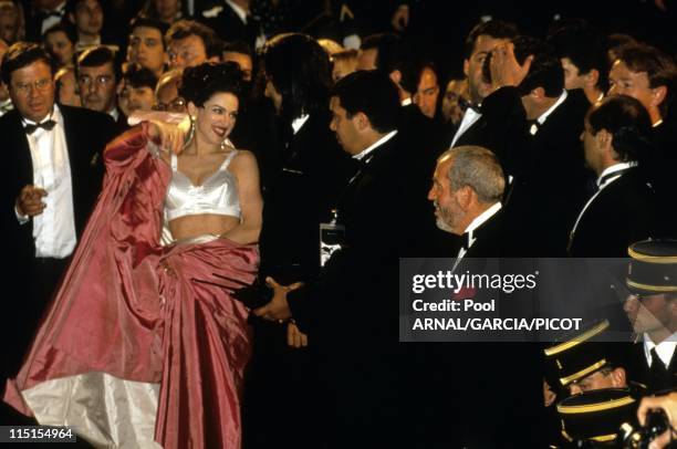 Cannes Film Festival in Cannes, France in May, 1991 - Singer Madonna for the movie by Alek Keshishian "in bed with Madonna".