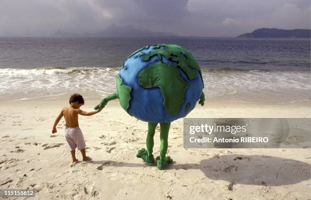 Earth summit in Rio de Janeiro, Brazil on June 02, 1992.