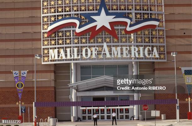 Mall of America in Minneapolis, United States in August, 1992 - One of the main entrances to the mall.