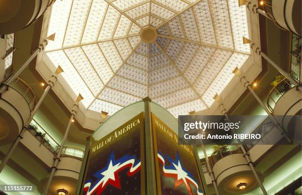 Mall of America in Minneapolis, United States in August, 1992 - Sear's court.