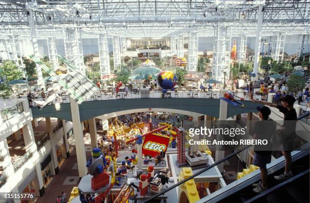 Mall of America in Minneapolis, United States in August, 1992 - Roller coaster.