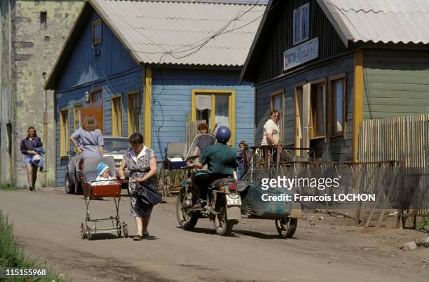 Kuril islands in Siberia, Russia in July, 1993 - Iturup island.