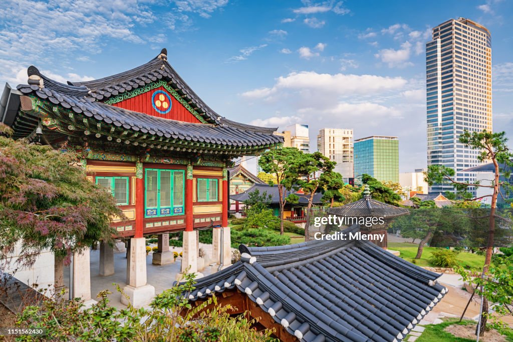 Bongeunsa Temple Seoul Gangnam, Corée du Sud