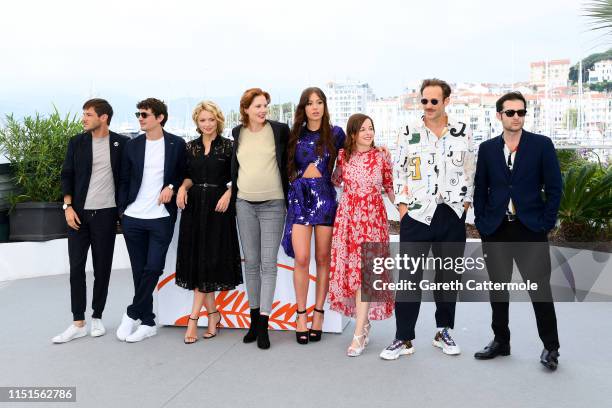 Gaspard Ulliel, Niels Schneider, Virginie Efira, Justine Triet, Adele Exarchopoulos, Laure Calamy, Paul Hamy and Arthur Harari attend the photocall...