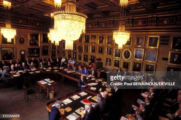 Nobel Prize : The Academies in Stockholm, Sweden in May, 1996 - At the Royal Academy of Literature.