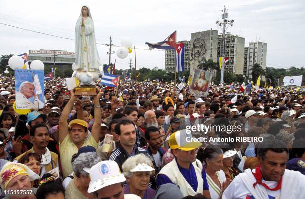 Pope John Paul II: Mass on Revolution Square in Havana, Cuba in January, 1998.