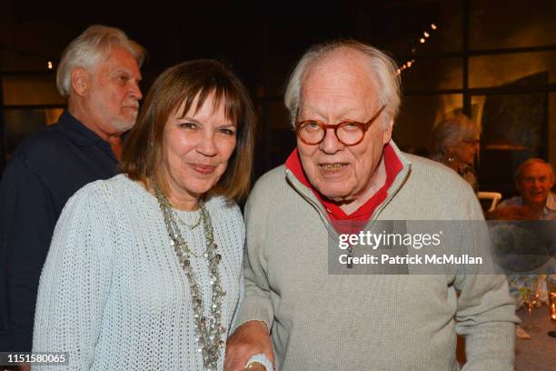 Judith Miller and Jason Epstein attend "Boom: Mad Money, Mega Dealers and the Rise of Contemporary Art" Book Party at Private Residence, Southampton,...