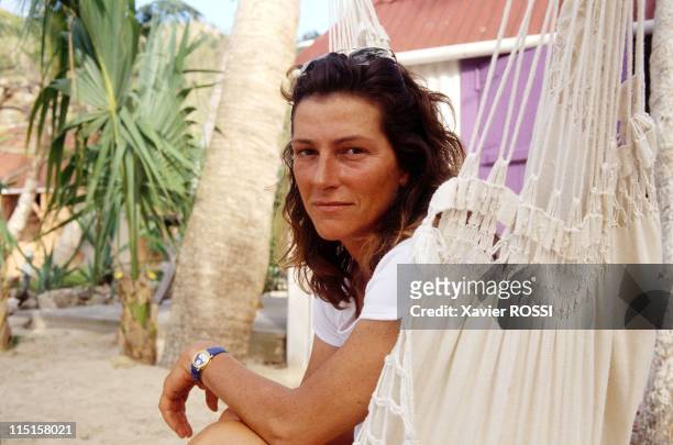 Florence Arthaud in Saint-Barthelemy, France on May 15, 1996.