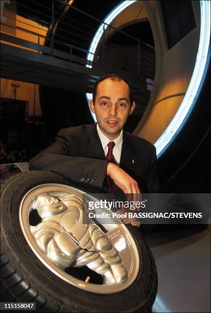 Paris International Cars Show, France on September 30, 1998 - Edouard Michelin.