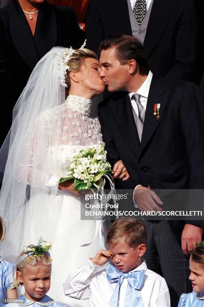 Wedding Of C.Of B.Siciles And C.Crociani In Monaco City, Monaco On October 31, 1998.