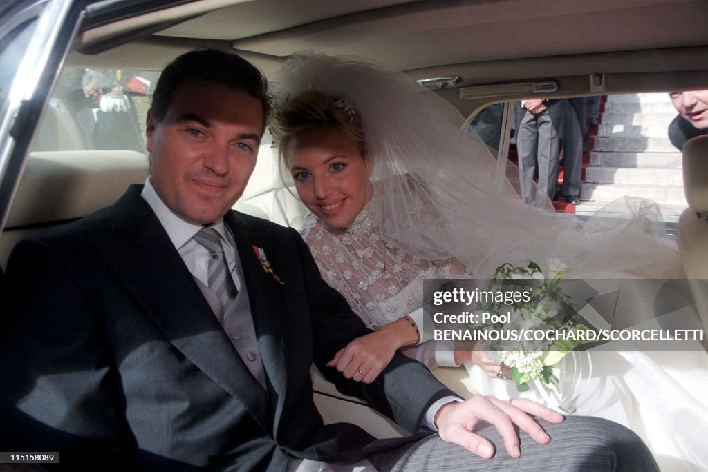 Wedding Of C.Of B.Siciles And C.Crociani In Monaco City, Monaco On October 31, 1998.