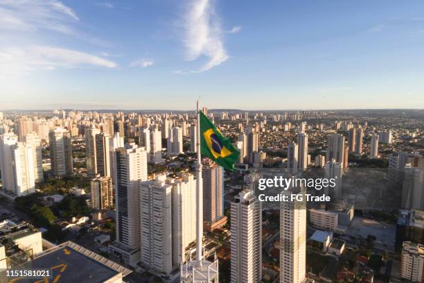 skyline de goiânia, goiás - goiania fotografías e imágenes de stock