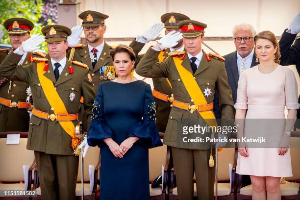 Grand Duke Henri of Luxembourg, Grand Duchess Maria Teresa of Luxembourg, Hereditary Grand Duke Guillaume of Luxembourg , Hereditary Grand Duchess...
