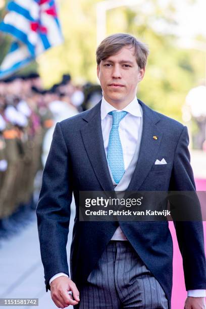 Prince Louis of Luxembourg arrives at the Philiarmonie for the concert on the National Day on June 23, 2019 in Luxembourg, Luxembourg.
