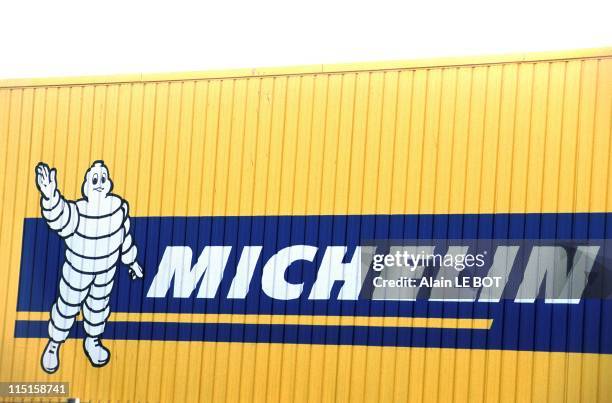 Michelin Billboard in La Roche Sur Yon, France on September 10, 1999.