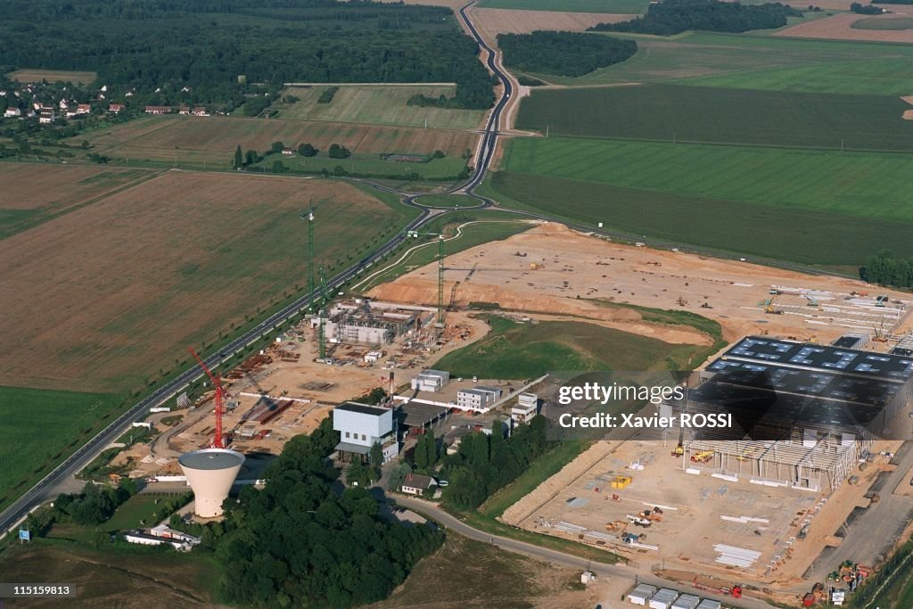 Household Waste Incineration Plant Under Construction Near Vaux-Le-Vicomte, France On August 24, 2001.