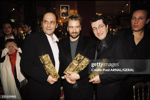 The 23rd Cesar Awards Ceremony in Paris, France in February 1998 - Jean Pierre Bacri, Cesar Award for Best Supporting Actor in "On connait la...