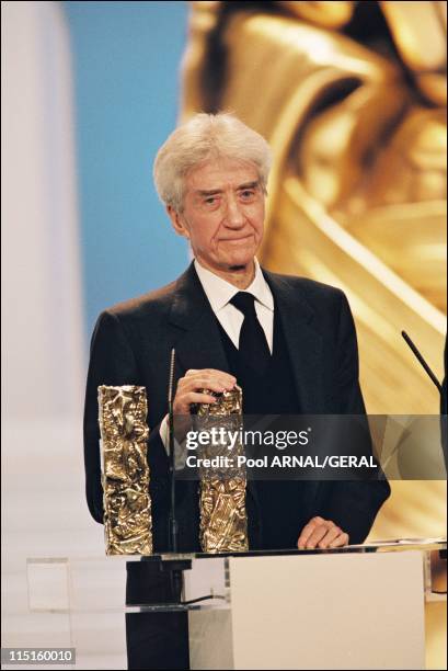 The 23rd Cesar Awards Ceremony in Paris, France in February 1998 - Alain Resnais, Cesar Award for Best Film "On connait la chanson".