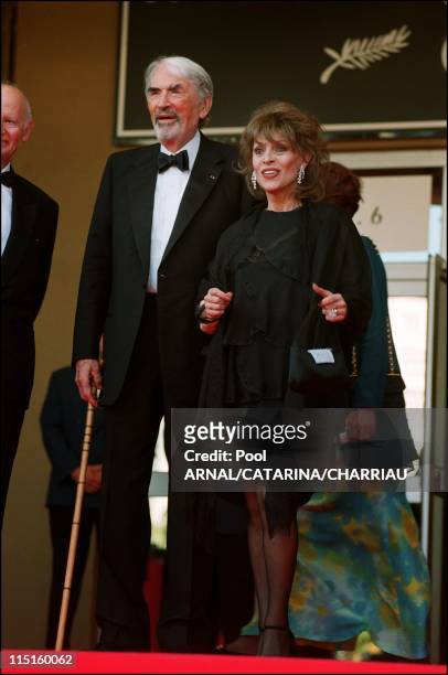The 53th Cannes Film Festival in Cannes, France in May, 2000 - Gregory Peck and wife.