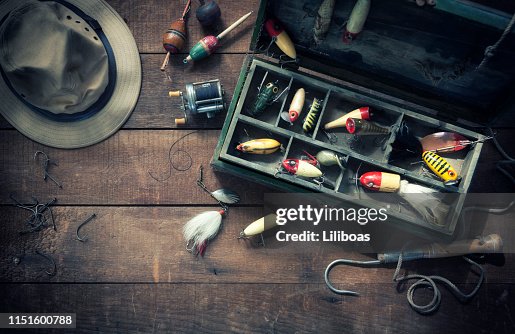 114 Vintage Tackle Box Stock Photos, High-Res Pictures, and Images - Getty  Images