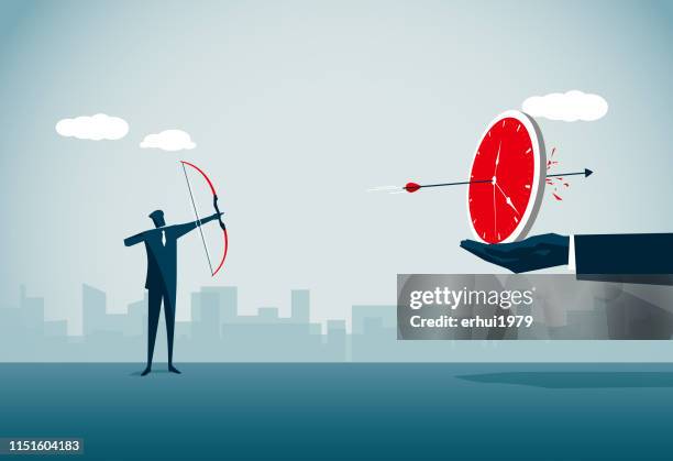 deadline - perfect timing stock illustrations