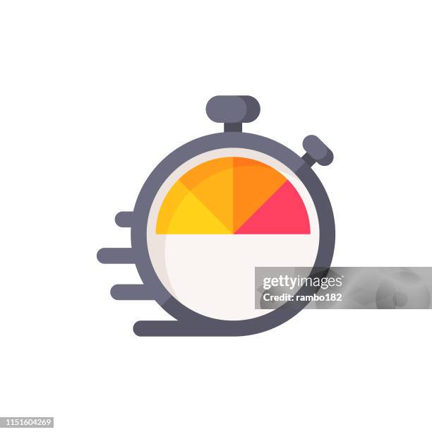 timer flat icon. pixel perfect. for mobile and web. - facilities management icon stock illustrations