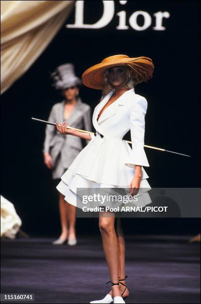 Dior Haute Couture Spring Summer 94 show in France in January, 1994 - Nadia Auerman.