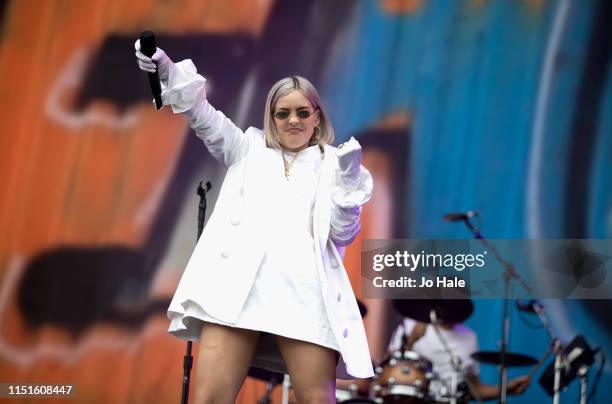 Anne Marie performs at the Radio 1 Big Weekend at Stewart Park on May 25, 2019 in Middlesbrough, England.