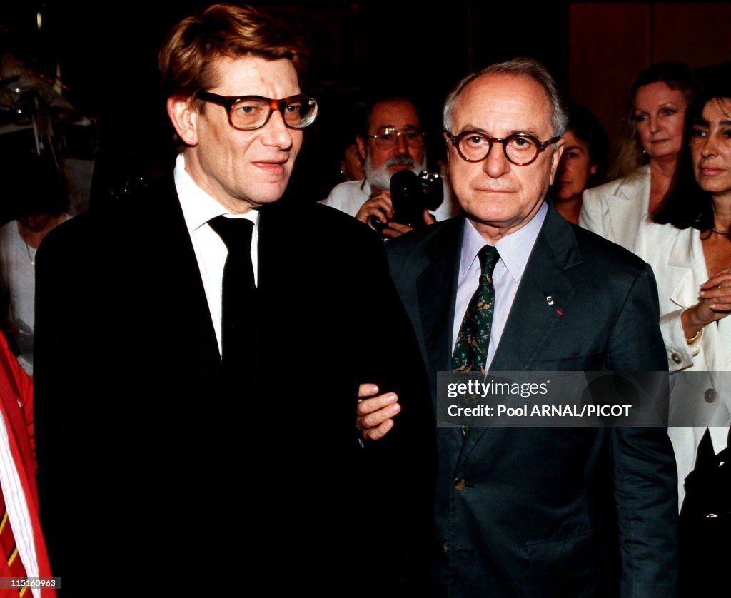 File Pictures Of Yves Saint Laurent In France In 1989.