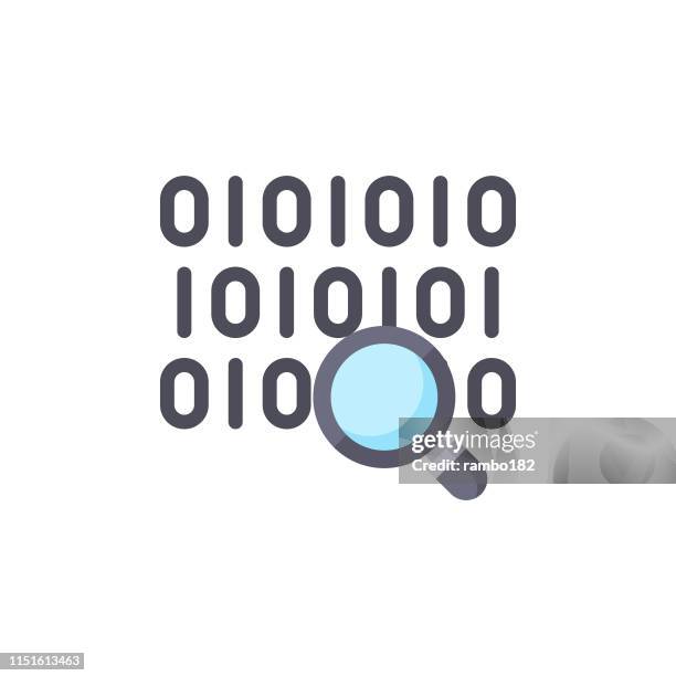 artificial intelligence flat icon. pixel perfect. for mobile and web. - micro learning stock illustrations