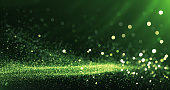 Defocused Particles Background (Green)